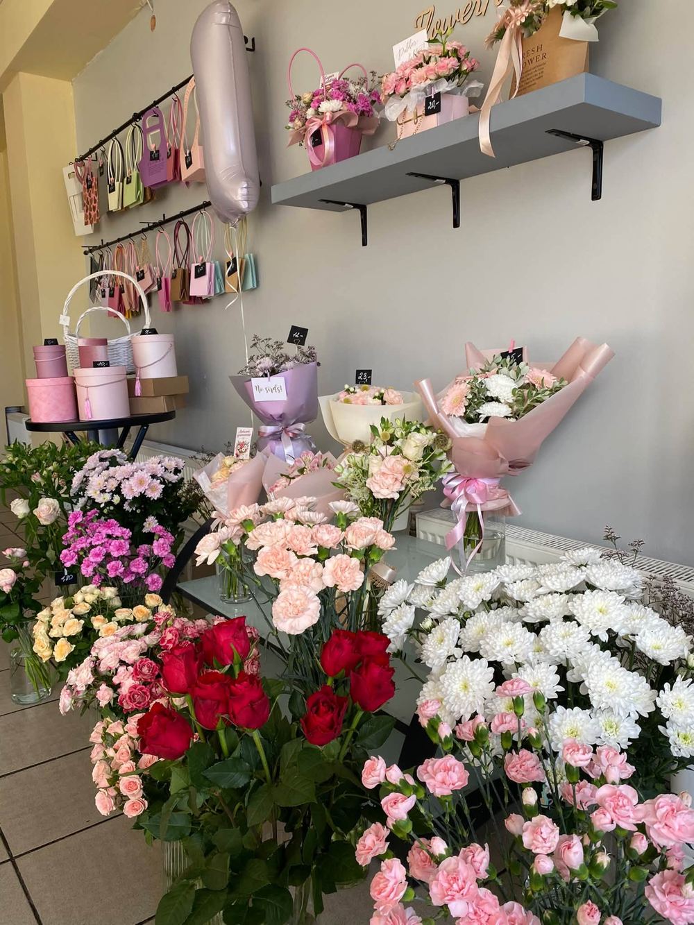 FlowerArt studija iekšpusē